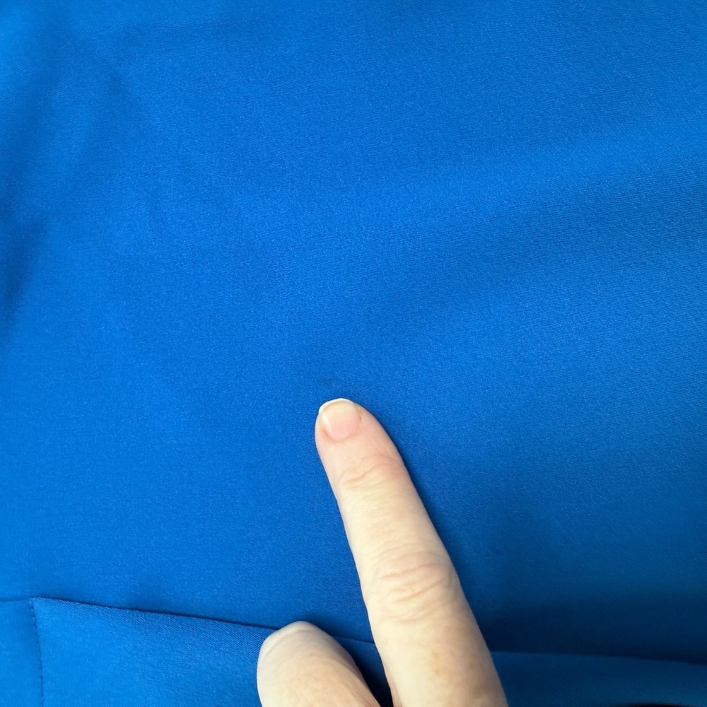 Vince Blue Popover Poplin Dress Sz Small Flaw - Picture 9 of 10